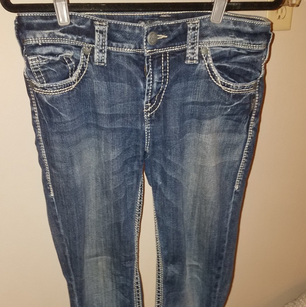 Silver Suki Straight Jeans